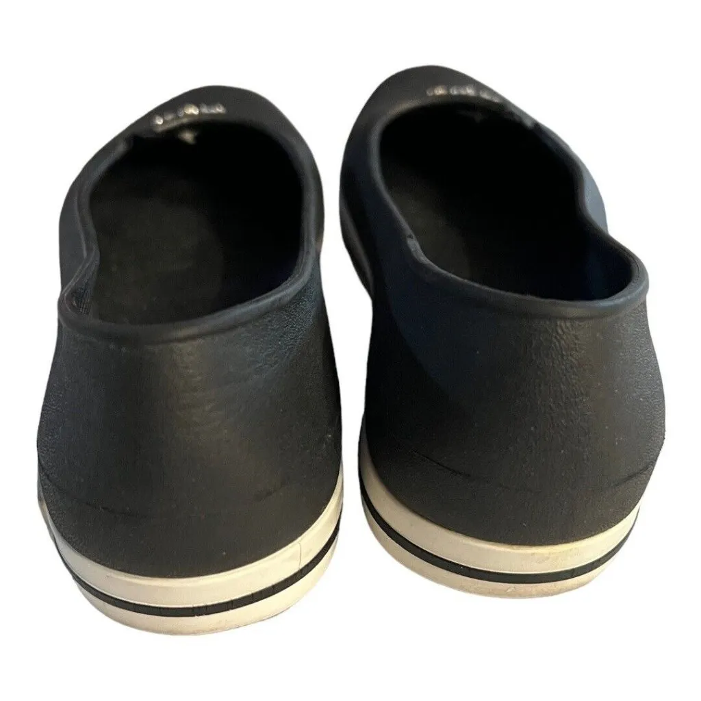 Crocs Ballet Flats Womens 6 Black Rhinestone‎ Slip On Casual Shoes Comfort - Image 5
