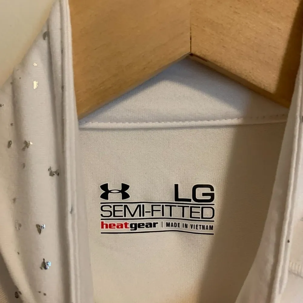 Hope College Under Armour Womens Size Large Semi-Fitted Pullover White - Image 8