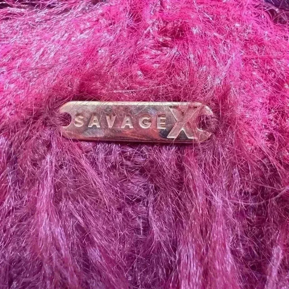 Savage crewneck fuzzy texture long sleeve sweater l. Size L - Image 13