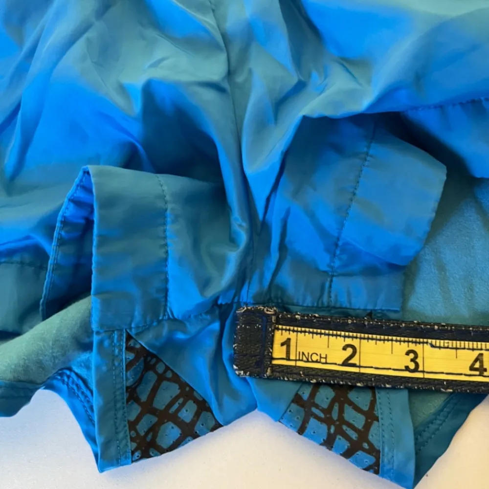 Nike Women's Athletic Shorts - Blue Geometric Pattern - Image 2