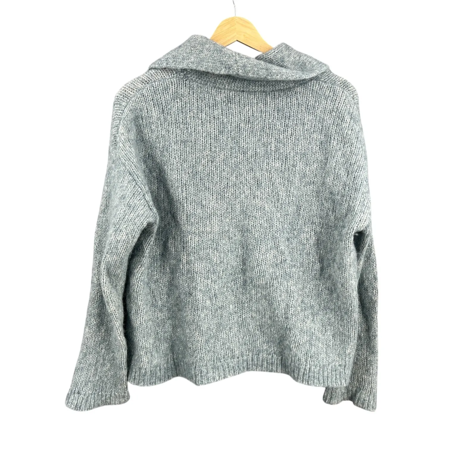 POETRY Light Blue Cowl Neck Alpaca Cotton Blend Sweater Size 10 US - Image 2