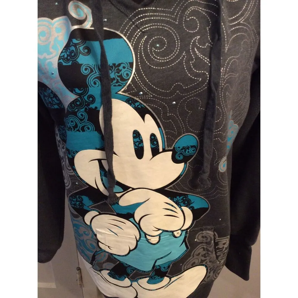 Disneyland Park Hoodie VNC Pullover Micky Mouse Bling Large L RARE - Image 7
