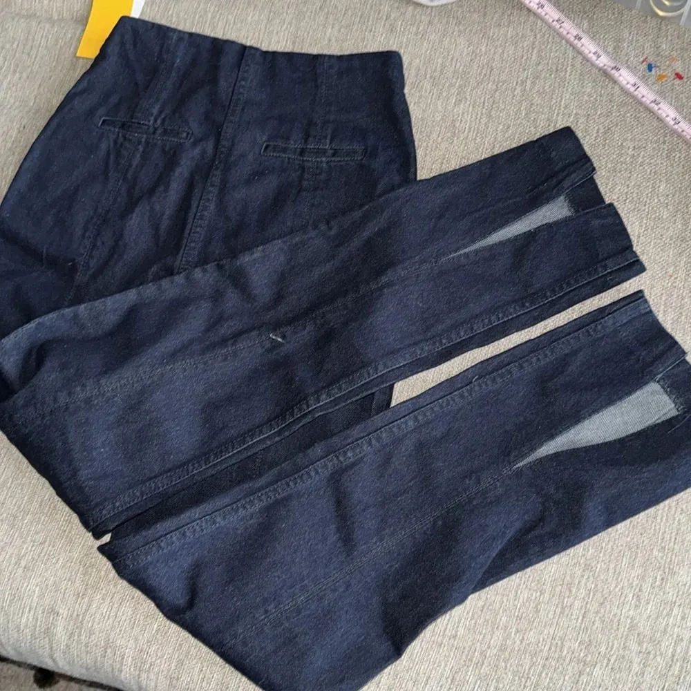 H&M high waisted split ankle fitted jeans size 4 - Image 7