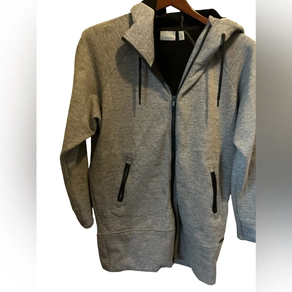 Athleta long zip‎ up hoodie size small - Image 10