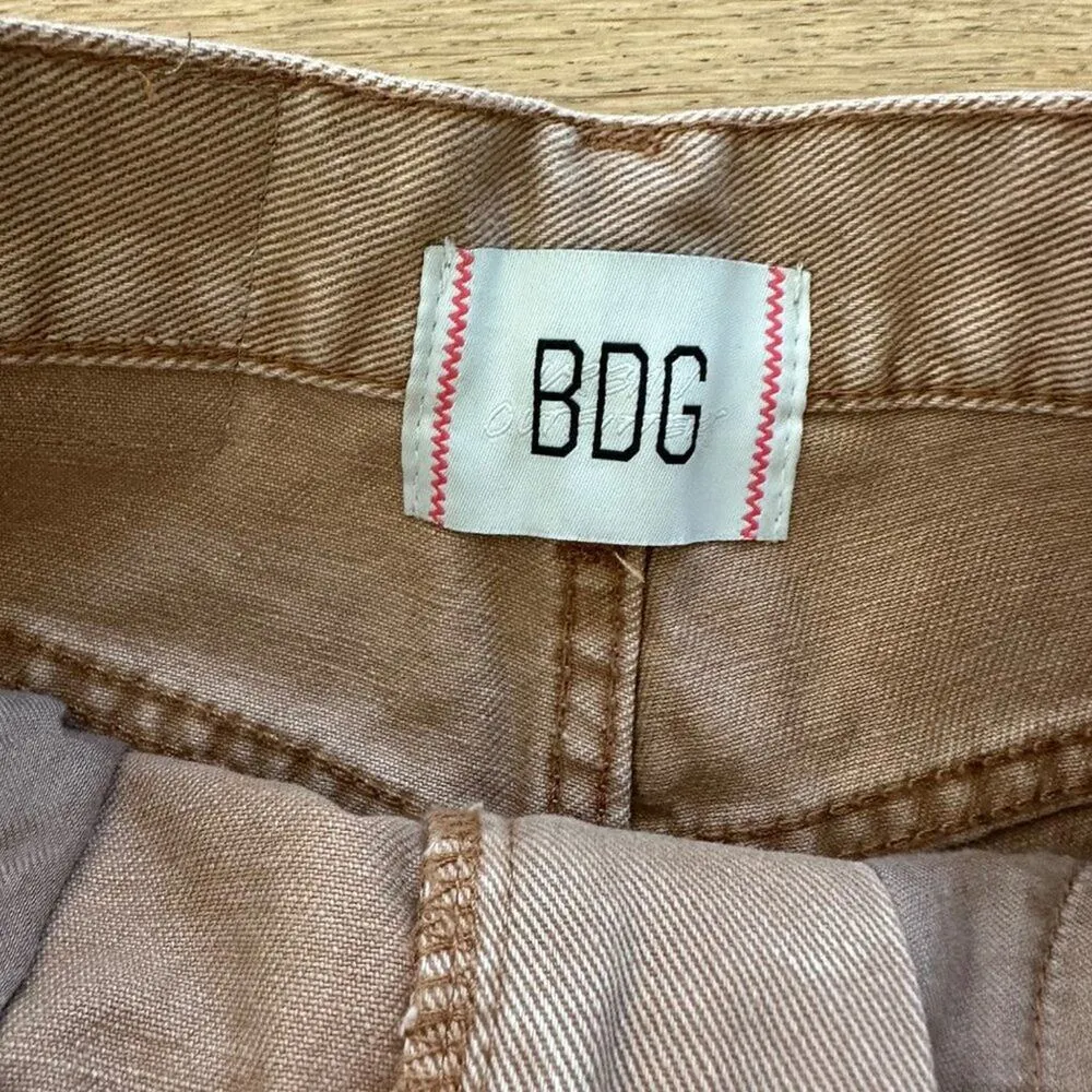 Urban Outfitters BDG - Cheeky Denim Shorts in Light Tan - Image 2