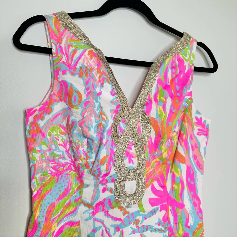 Lilly Pulitzer Janice Shift Dress in Scuba to Cuba Pink - Image 3