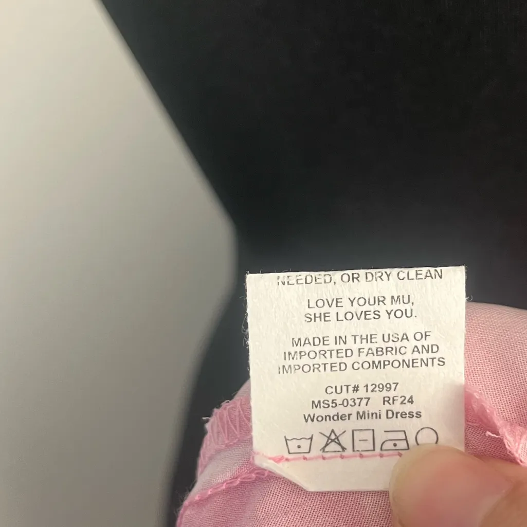 New show me your Mumu wonder mini dress size medium in sweet pink - Image 8
