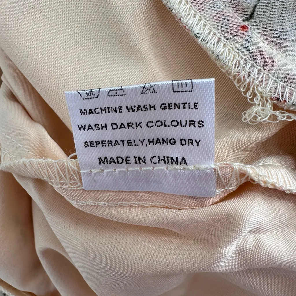 Velvi Greta Maxi Dress in Yellow Floral size 14 Strappy Back Tiered Ruffle Hem - Image 14