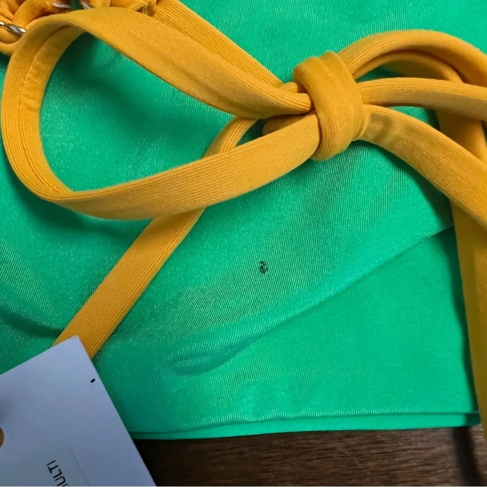 NWT WeWoreWhat Leigh Top Gradient ZNB Bright Green Multi Small - Image 6