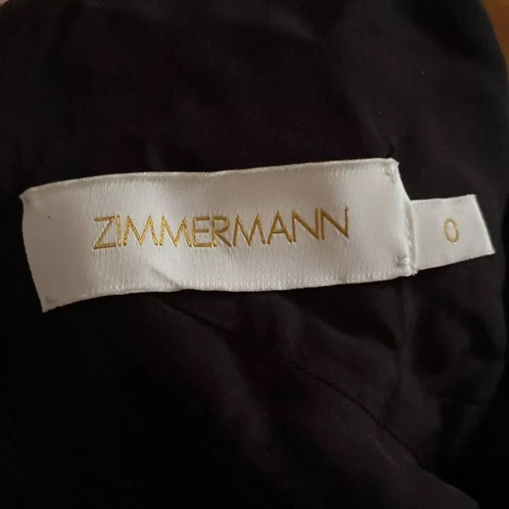 Zimmermann Textured Slip Dress Black Appliqué V Neck Wedding Moody‎ Size 0 US 4 - Image 10