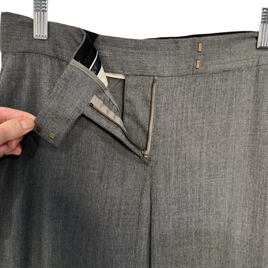 STELLA MCCARTNEY GRAY STRAIGHT LEG TROUSERS SZ 42/8 - Image 4