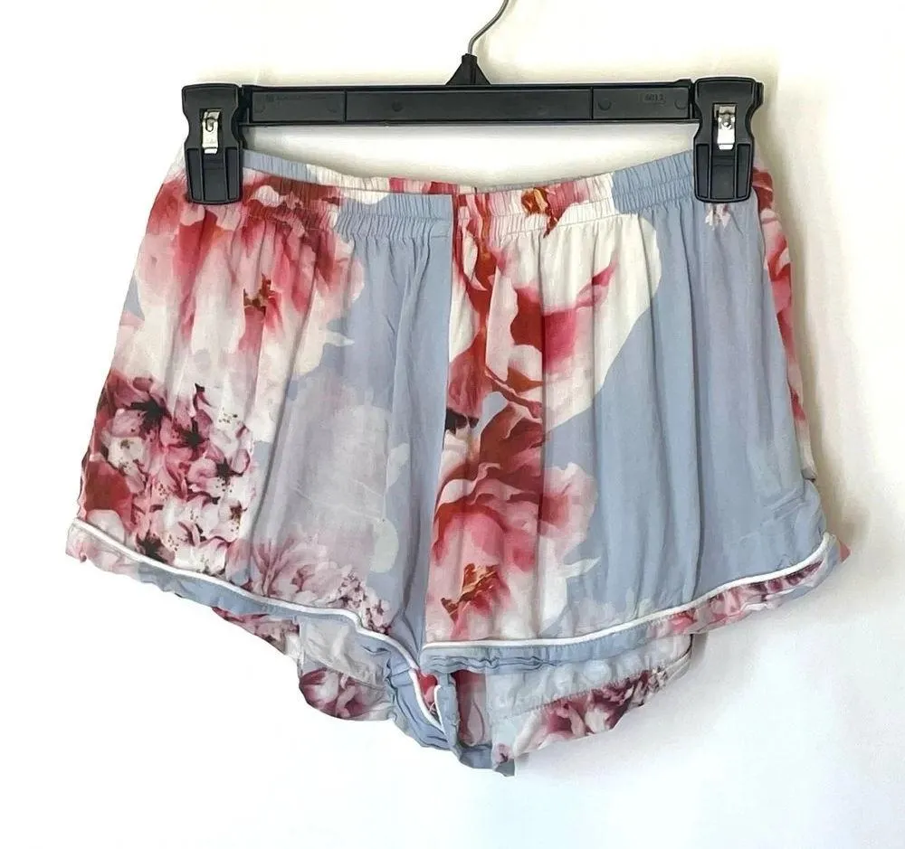 PLUM PRETTY SUGAR Oceane Lulls The Billows Blue Floral Lounge Set Size Small - Image 9