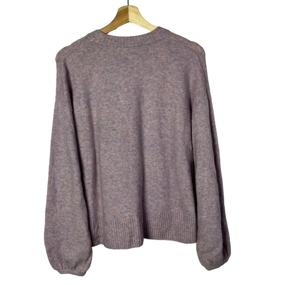 Madewell Payton Pullover Coziest Yarn Lilac Sweater S - Image 5