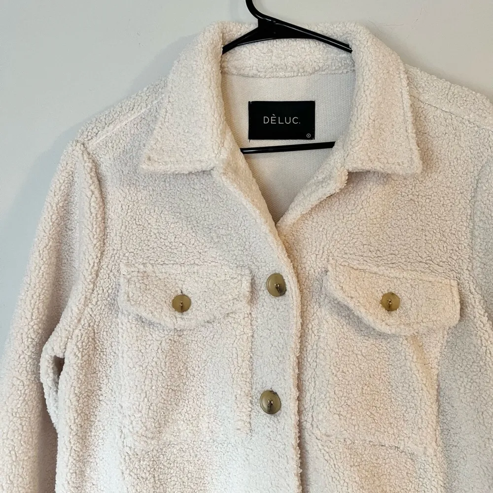 Deluc Off White Fuzzy Jacket - Image 3