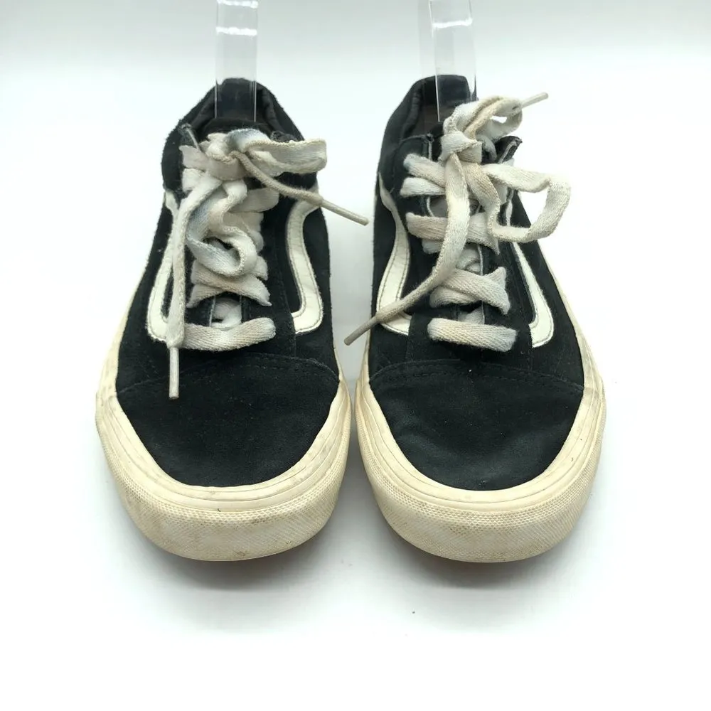 Vans Off The Wall Old Skool Sneakers Skate Shoes Suede Black Mens 6 Womens 7.5 - Image 3