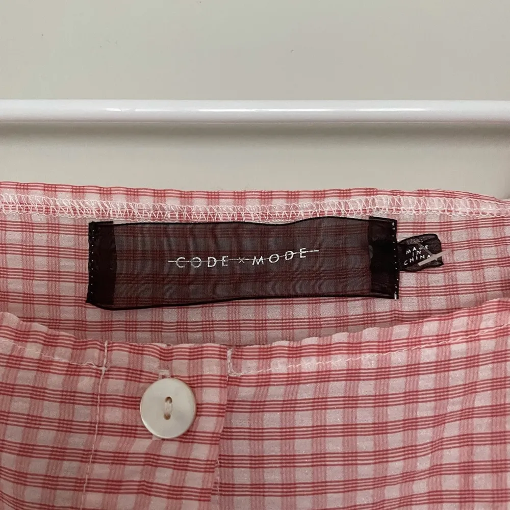 Code x mode gingham puff sleeve blouse - Image 2