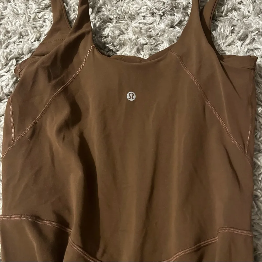Lululemon espresso align 25” romper size 10 - Image 4