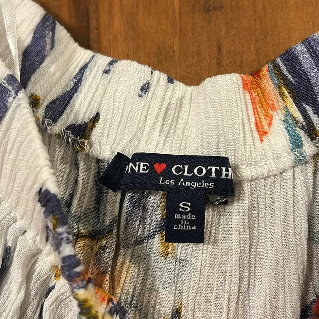 One Clothing Floral Off-Shoulder Top, Small - Image 4