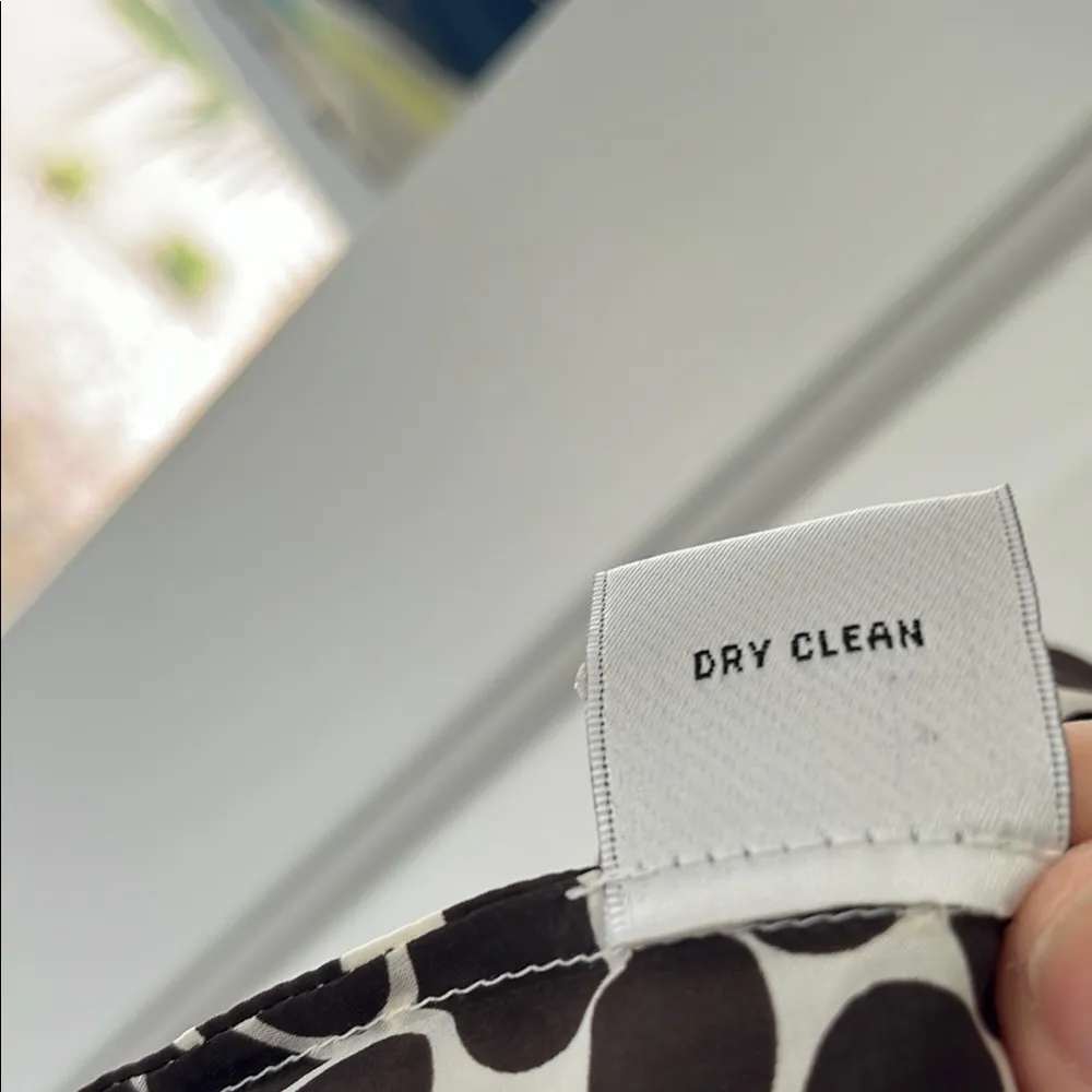 Talbots Brown and Cream Ruffled Bib Collar Blouse - Image 7