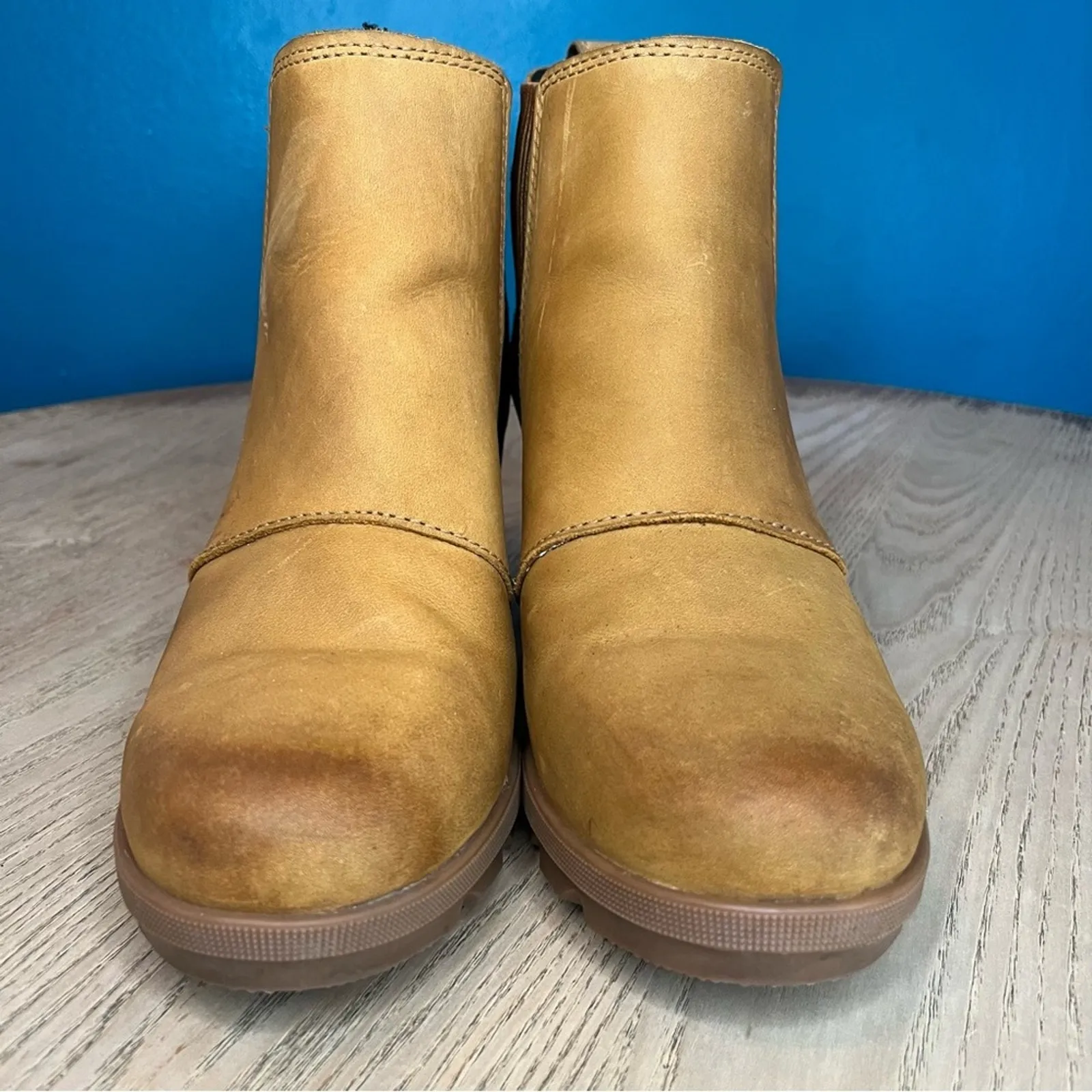 Sorel Joan of Arctic Wedge II Waterproof Winter Chelsea Boot Camel Tan Women’s 8 - Image 5