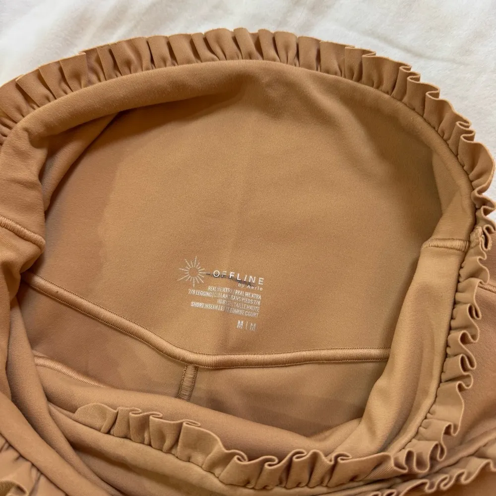 Aerie High-Waisted Leggings with Waistband Ruffle and Crisscrossed - Image 6