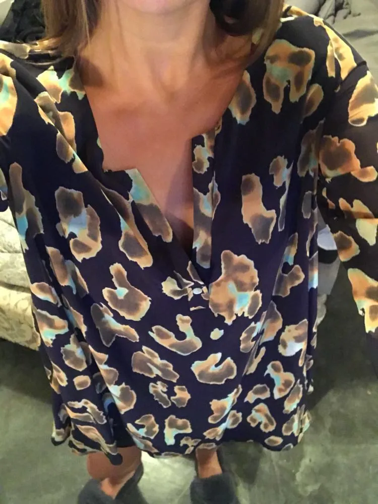 Navy Cheetah Print Tunic - Image 2