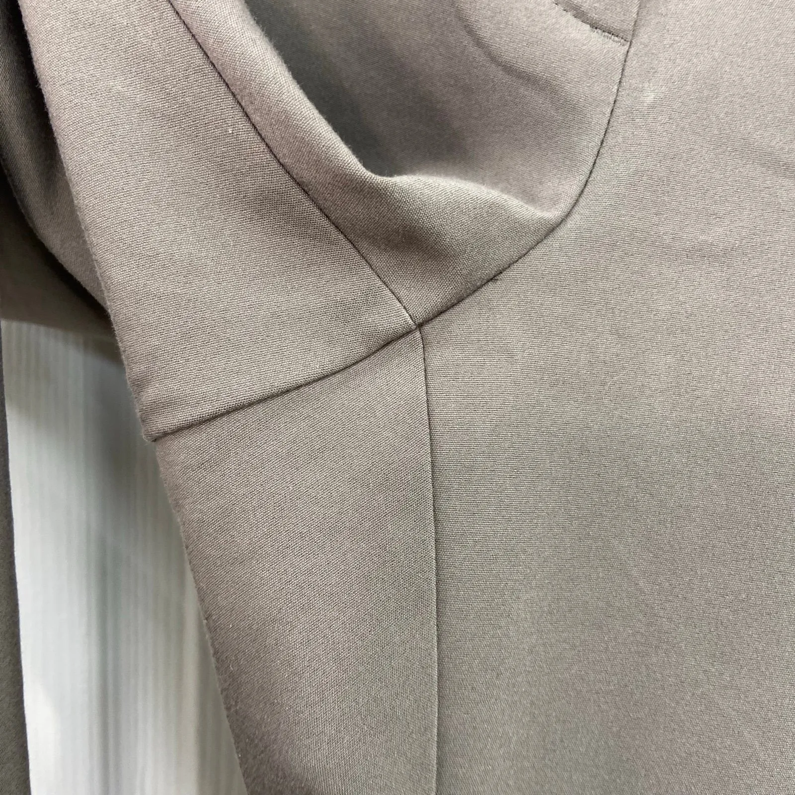 Apt. 9 women's gray Torie cotton stretch flat front straight dress pants office - Image 3