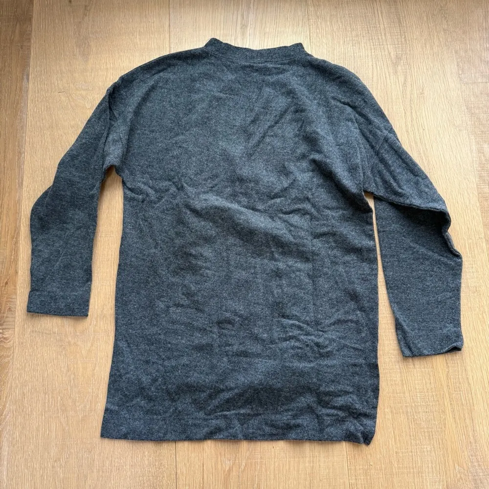 OAK + FORT Gray Mockneck Tunic Sweater Size XS - Image 2