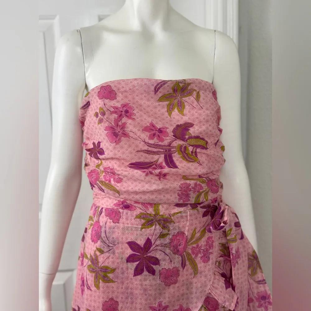 Olivaceous 100% Cotton Soft Girl Blush Pink Strapless Romper Size Large F54 - Image 8