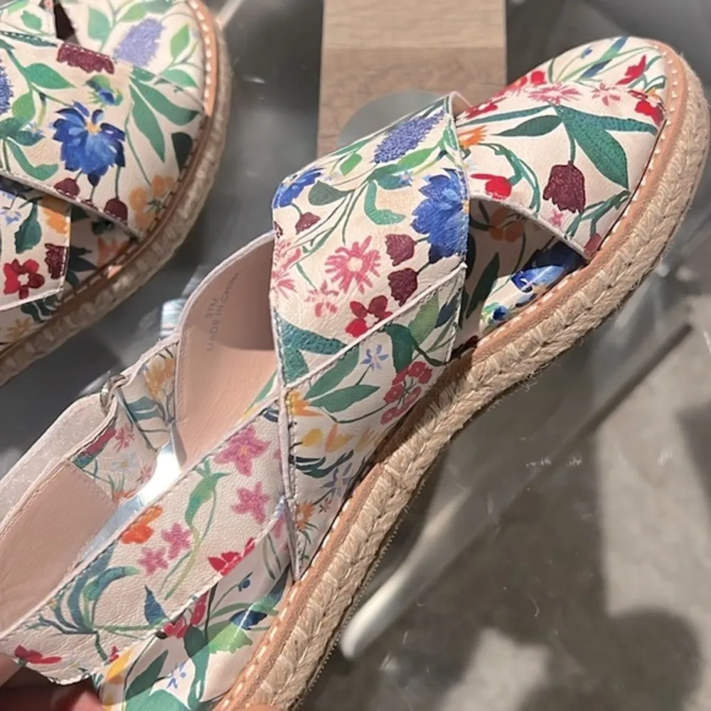 Alice+Olivia River Chelsea Wildflower Painted Nappa Espadrille w/DustBag Size37 - Image 4