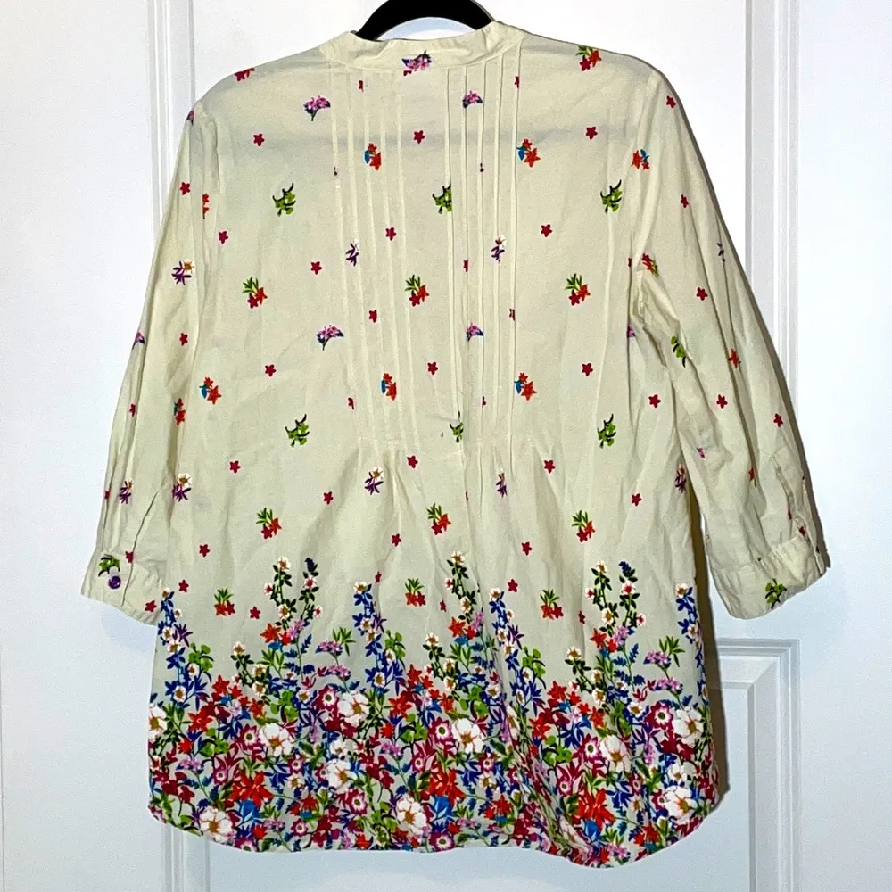 The Vermont Country Store Floral Tunic Medium - Image 2