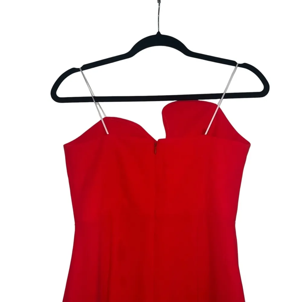 Amanda Uprichard X Revolve Strapless Puzzle Gown In Crimson Red - Image 8