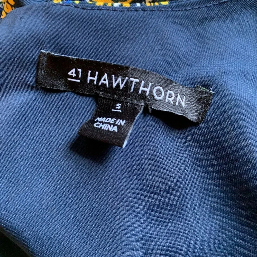 41 Hawthorn Stitch Fix Multi Color Paisley Blouse - Image 5