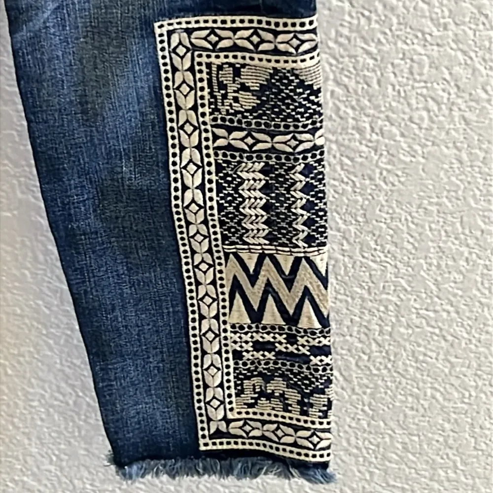 Miss Me Signature Ankle Skinny Womens Jeans Denim Embroidered SZ 27 - Image 3