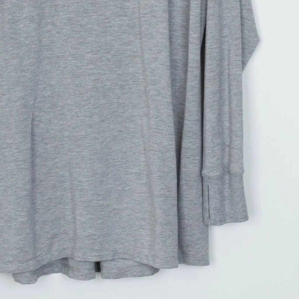 LL Bean Womens Softflex Mockneck Pullover Sweatshirt Size XL Gray Outdoors Cozy Gray - Image 3