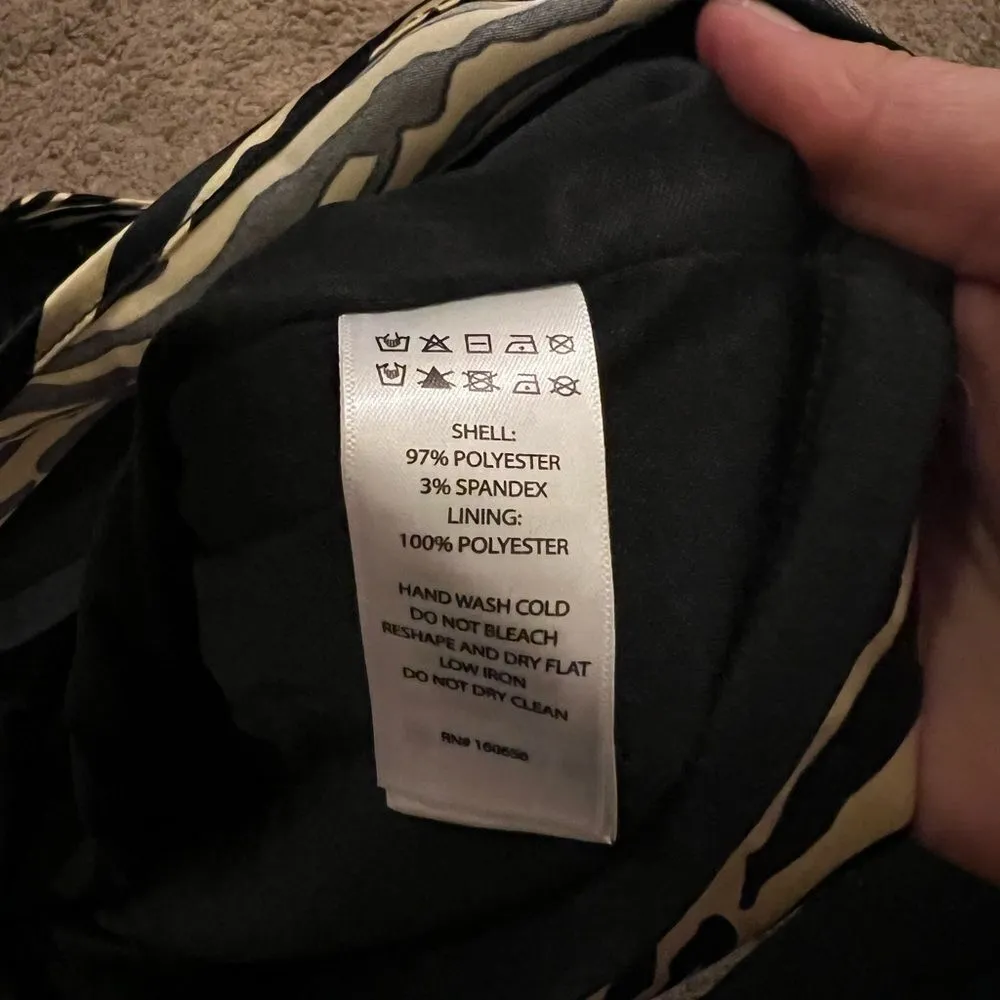 NWT sincerely Jules zebra print skirt M Tan Size M - Image 10