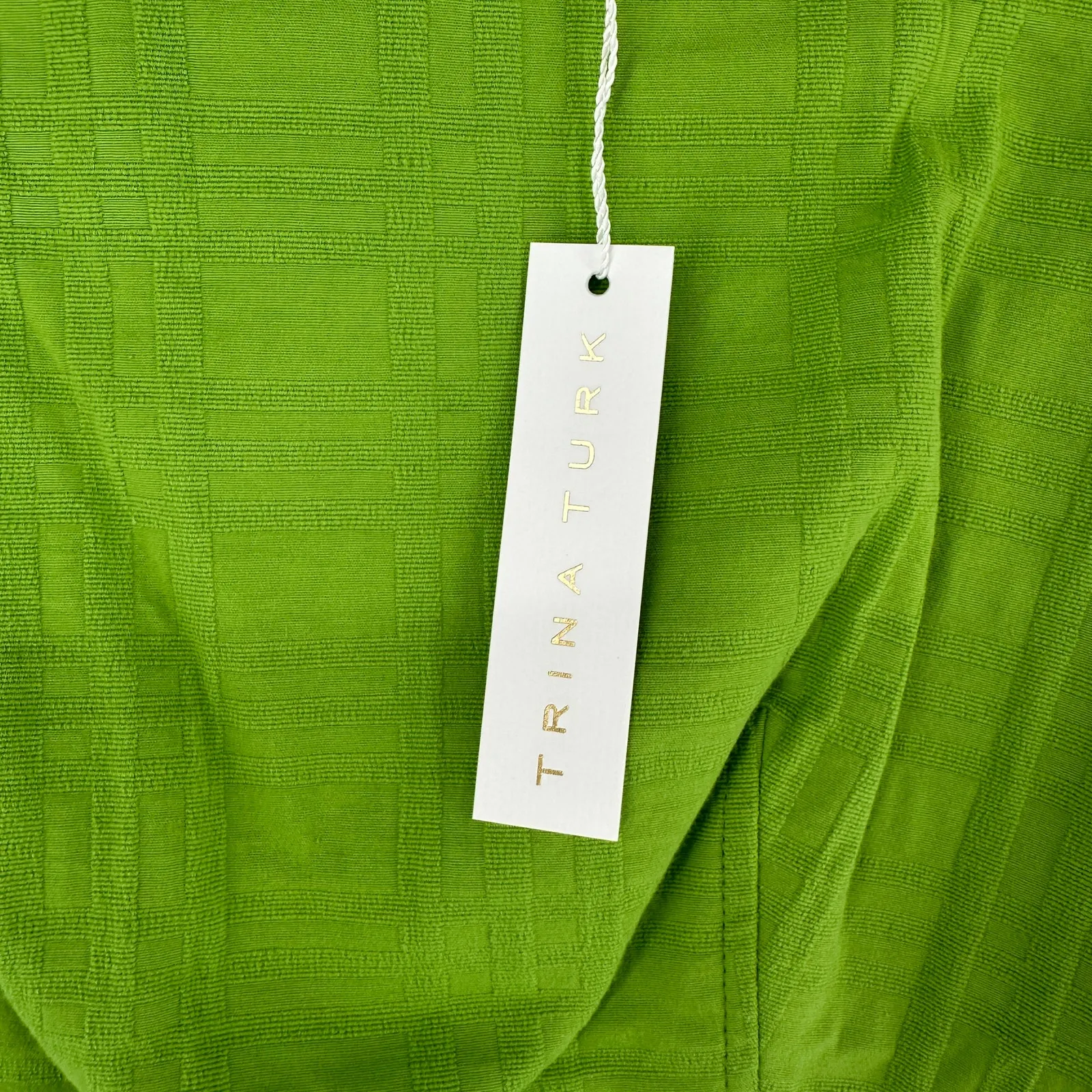 Trina Turk NWT Lime Green Atrina Sheath Dress Matcha Midi Size 6 Casual Pockets - Image 7