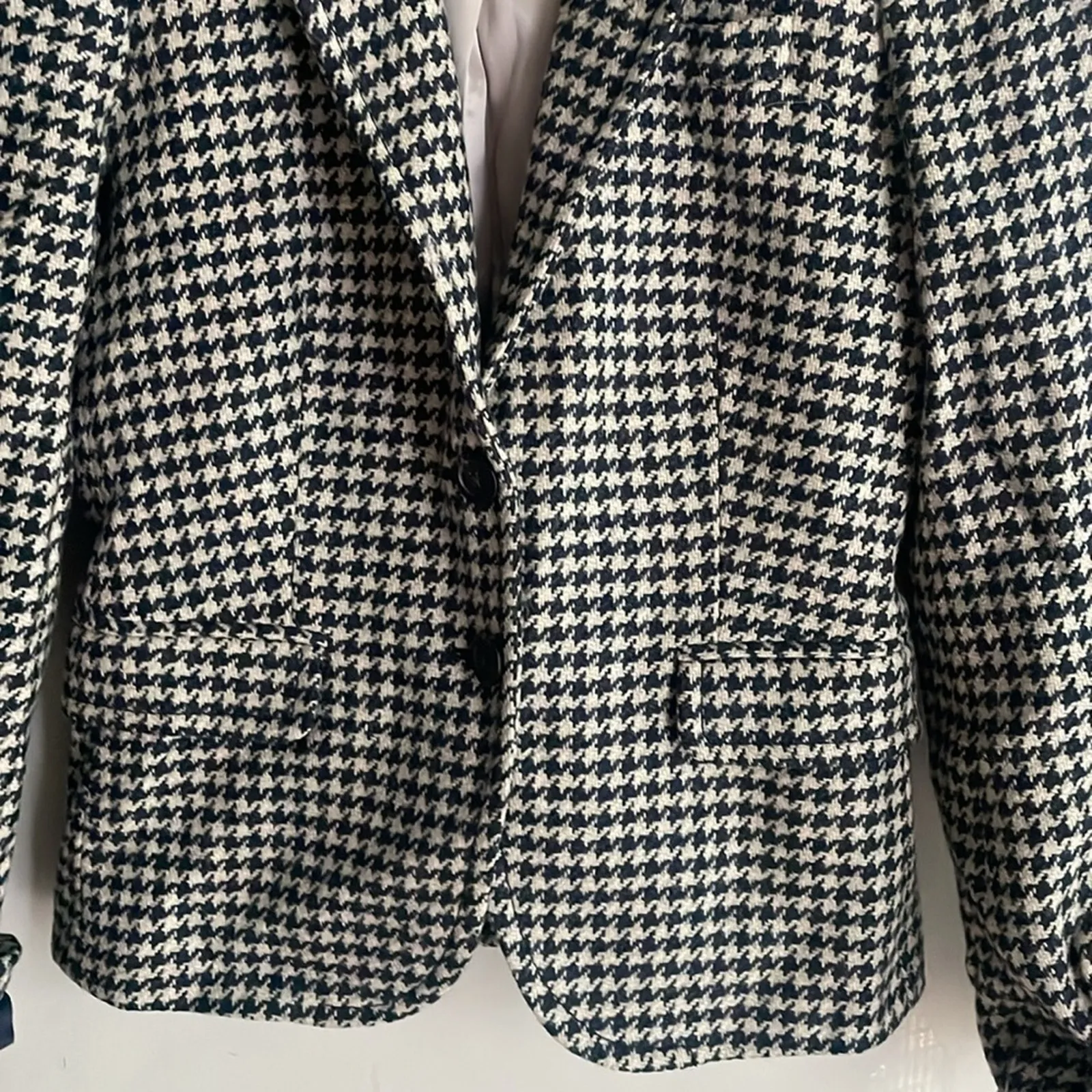 J.Crew School Boy Blazer Houndstooth Plaid Wool - Image 4