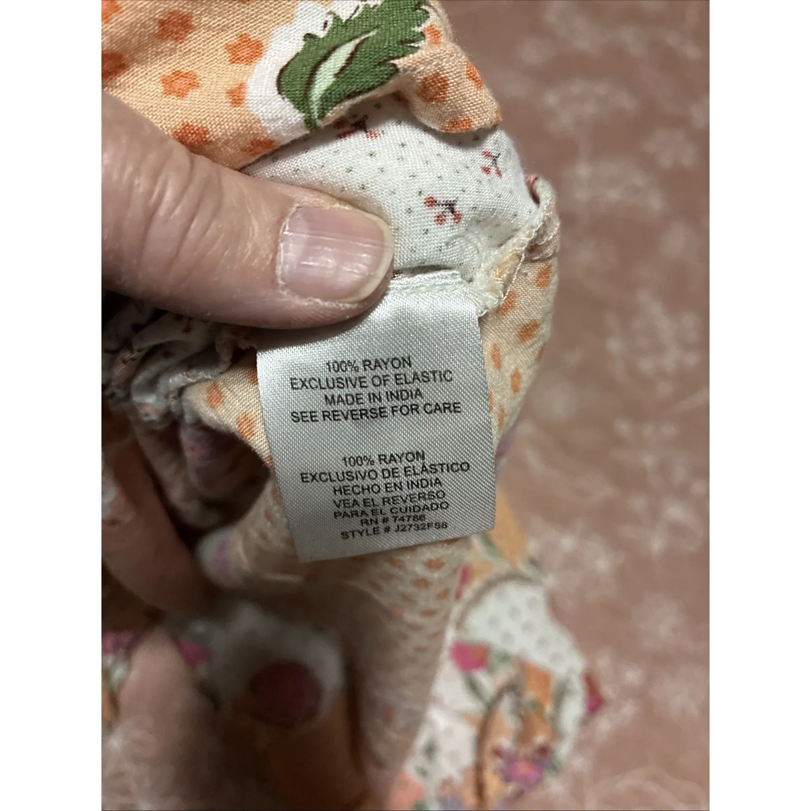 Patrons Of Peace Smocked with Adjustable Straps Dress Women's Size Medium - Image 7