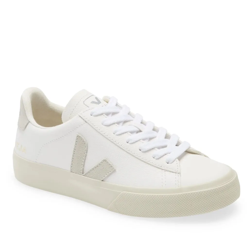 Veja White and Beige Casual Sneakers - Image 4