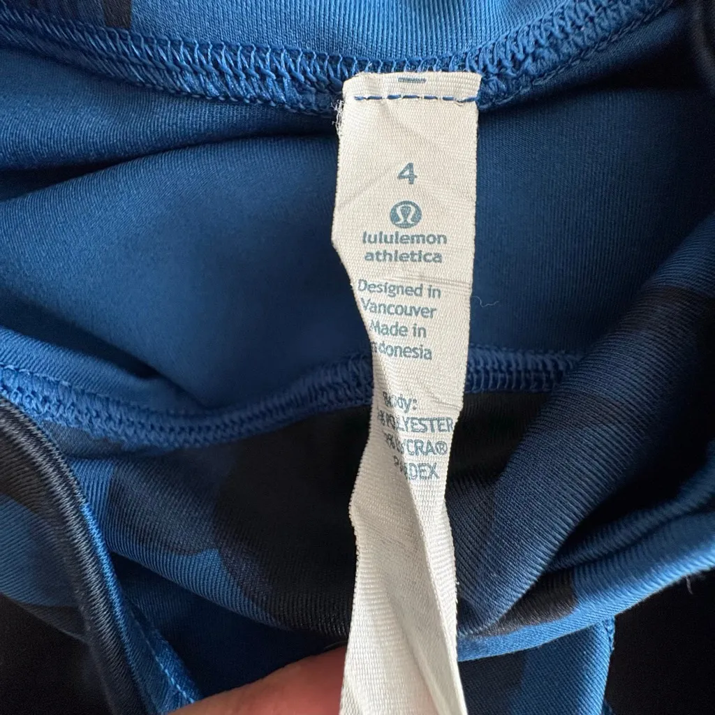 Lululemon Wunder Under Crop II leggings in the Jumbo Inky Floral Black Inkwell 4 - Image 6