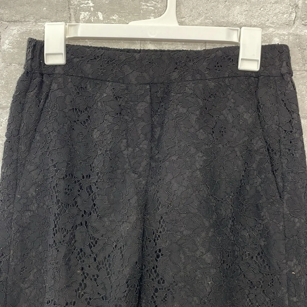 J.Crew Black Lace Elastic Waist Pull On Easy
Ankle Pant - Image 3