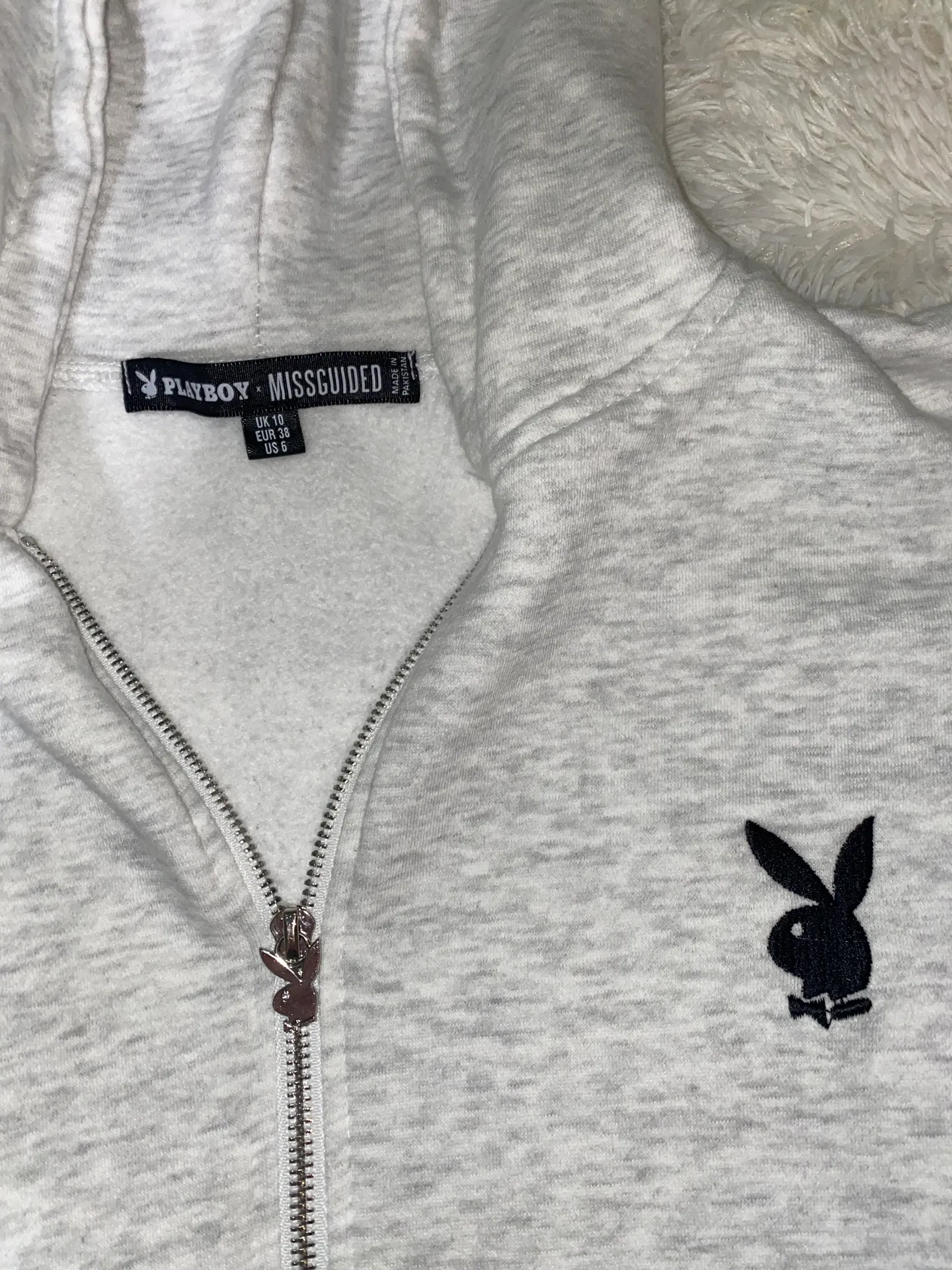 Playboy x missguided zip up hoodie - Image 4