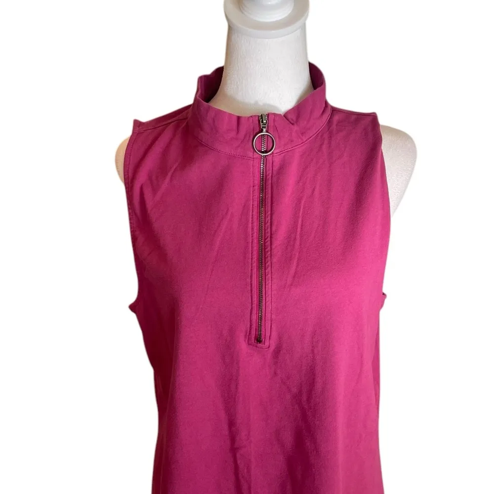 Torrid Foxy Mock Neck Zip Up Tank Top Womens Size 3X Purple - Image 6