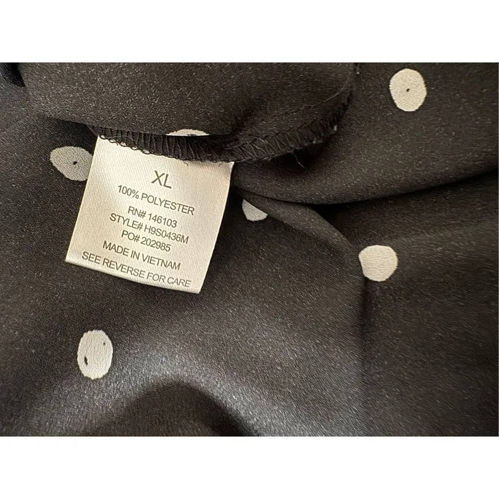 Polkadot blouse Black Size XL - Image 7