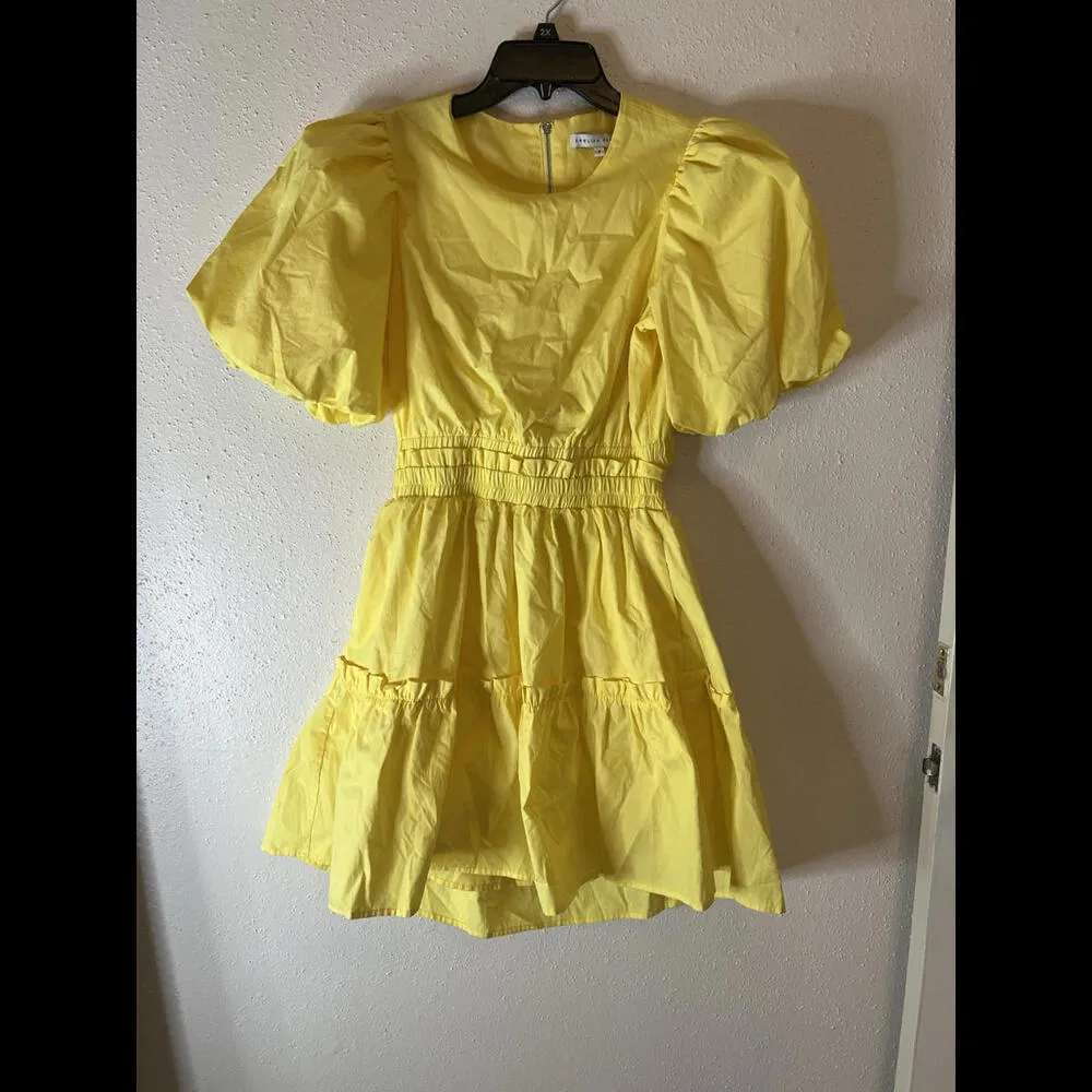 English Factory Poplin Cut-out Mini Dress Sz S - Image 3