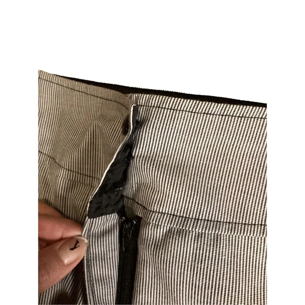 City Triangle Pinstripe 2Pc Skirt Suit Professional Occupational Business - Image 10