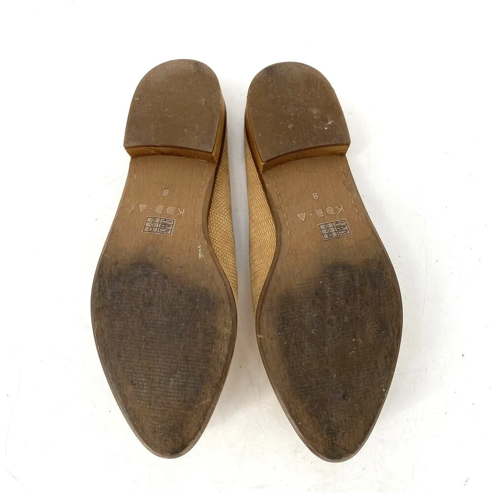 Kelsi Dagger  Brooklyn Adly Bisque Suede Flat Mule Women's Size 8 - Image 7