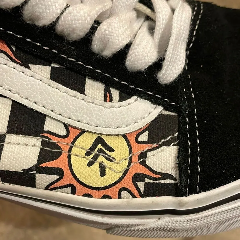 Vans Park Projects Black White Checkerboard Low Top Sneaker Shoes Unisex M6.5 W8 - Image 12