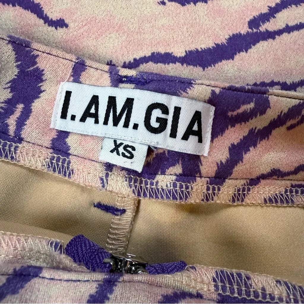I. AM. GIA. Kiki Pant in Purple Zebra Size XS - Image 6